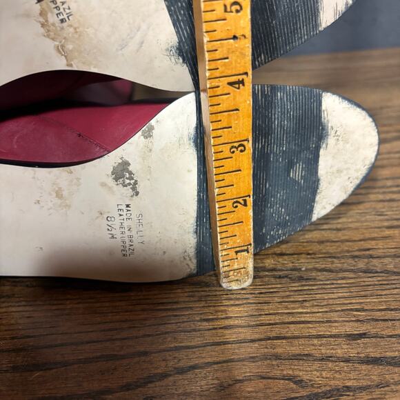 Vintage 90s Markon Red Leather Knee High Boots Women’s 8.5 Made In Brazil - Picture 6 of 8